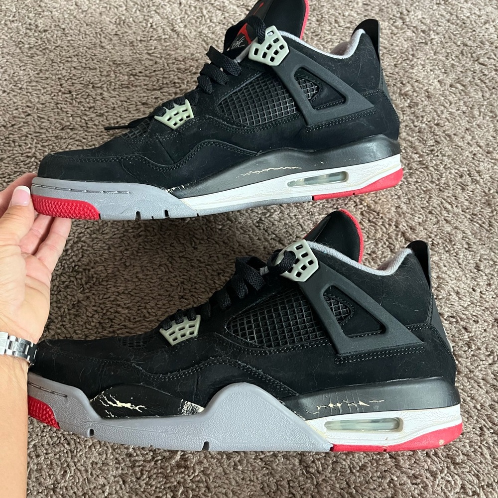 Jordan Black and Red Sneakers